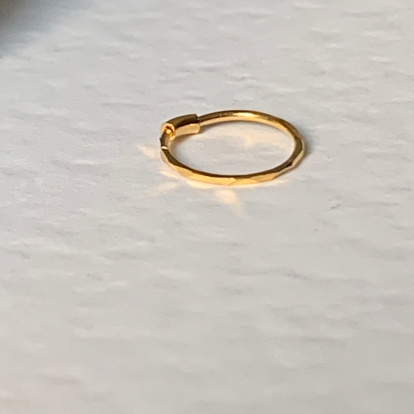 18ct gold hoop | 8mm