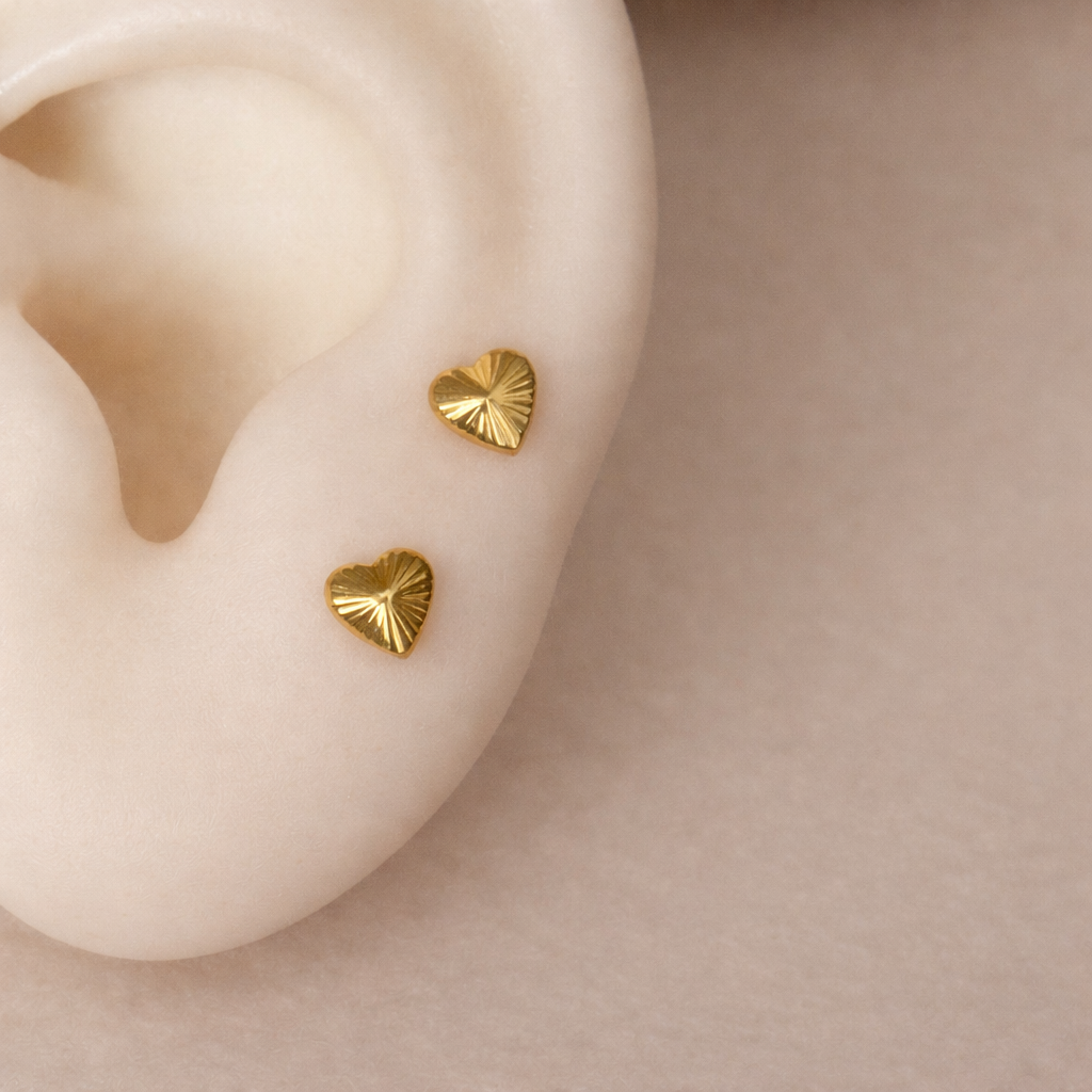 Golden heart, 18ct gold | 5mm