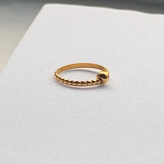 18ct Gold Hoop | 8/9mm