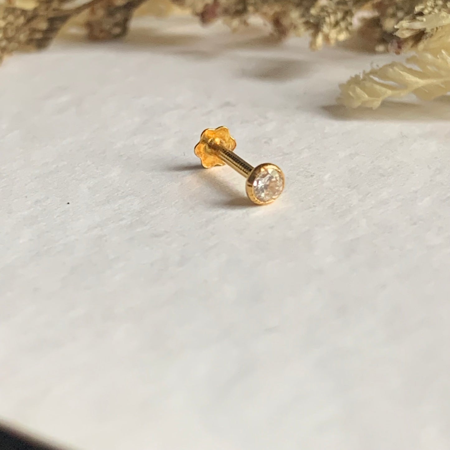 18ct Gold Single Stud | 3mm