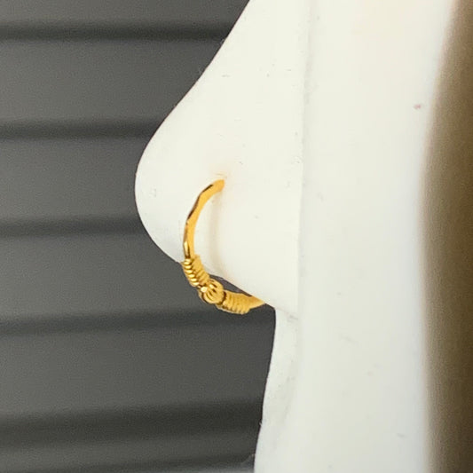 18ct Gold Hoop | 8mm