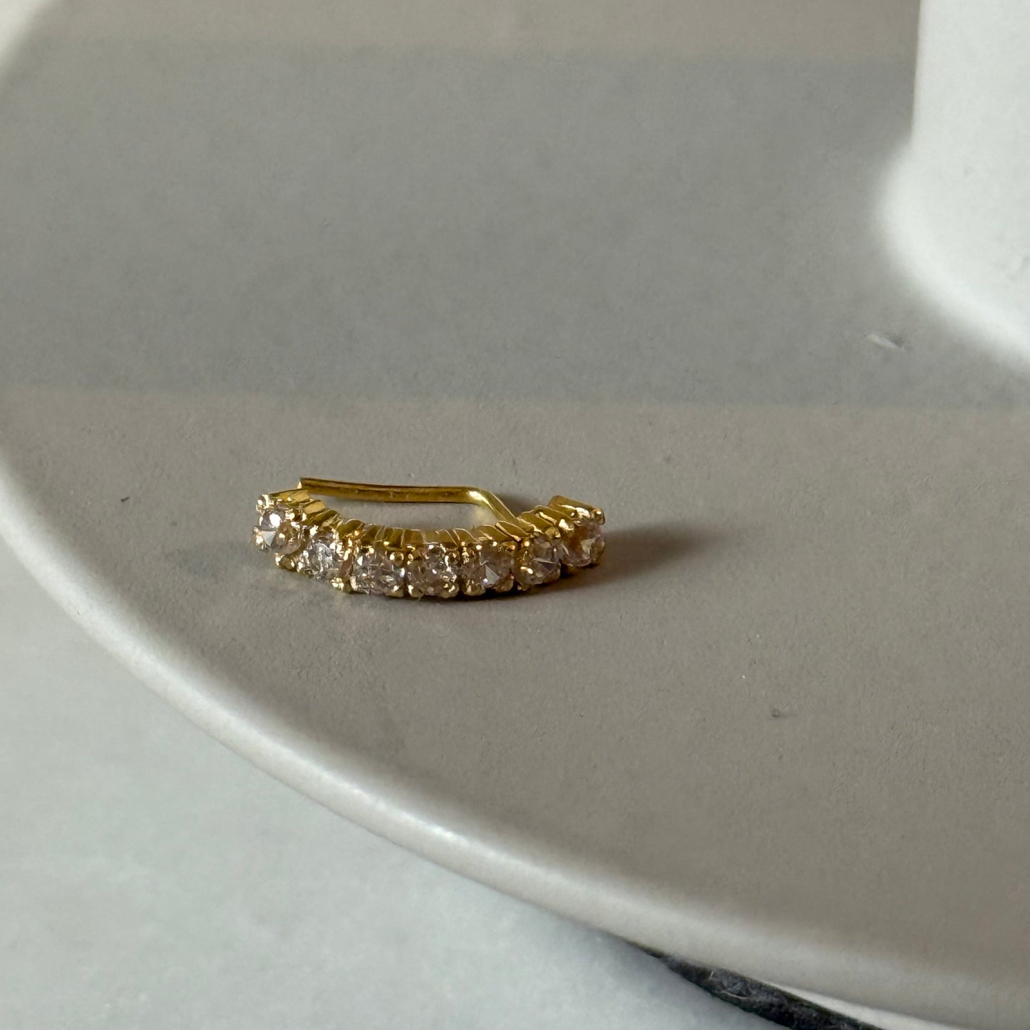 18ct gold stud | 8mm