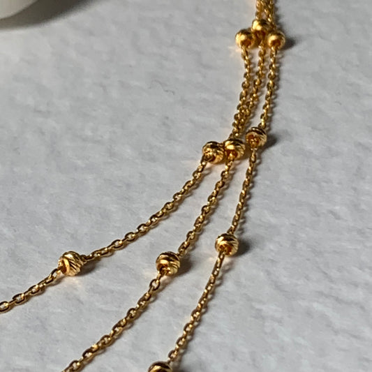 22ct Gold Triple Layered Chain