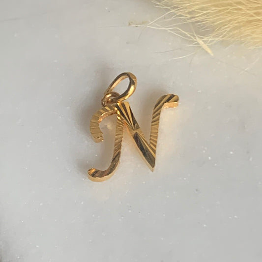 22ct Gold N Pendant