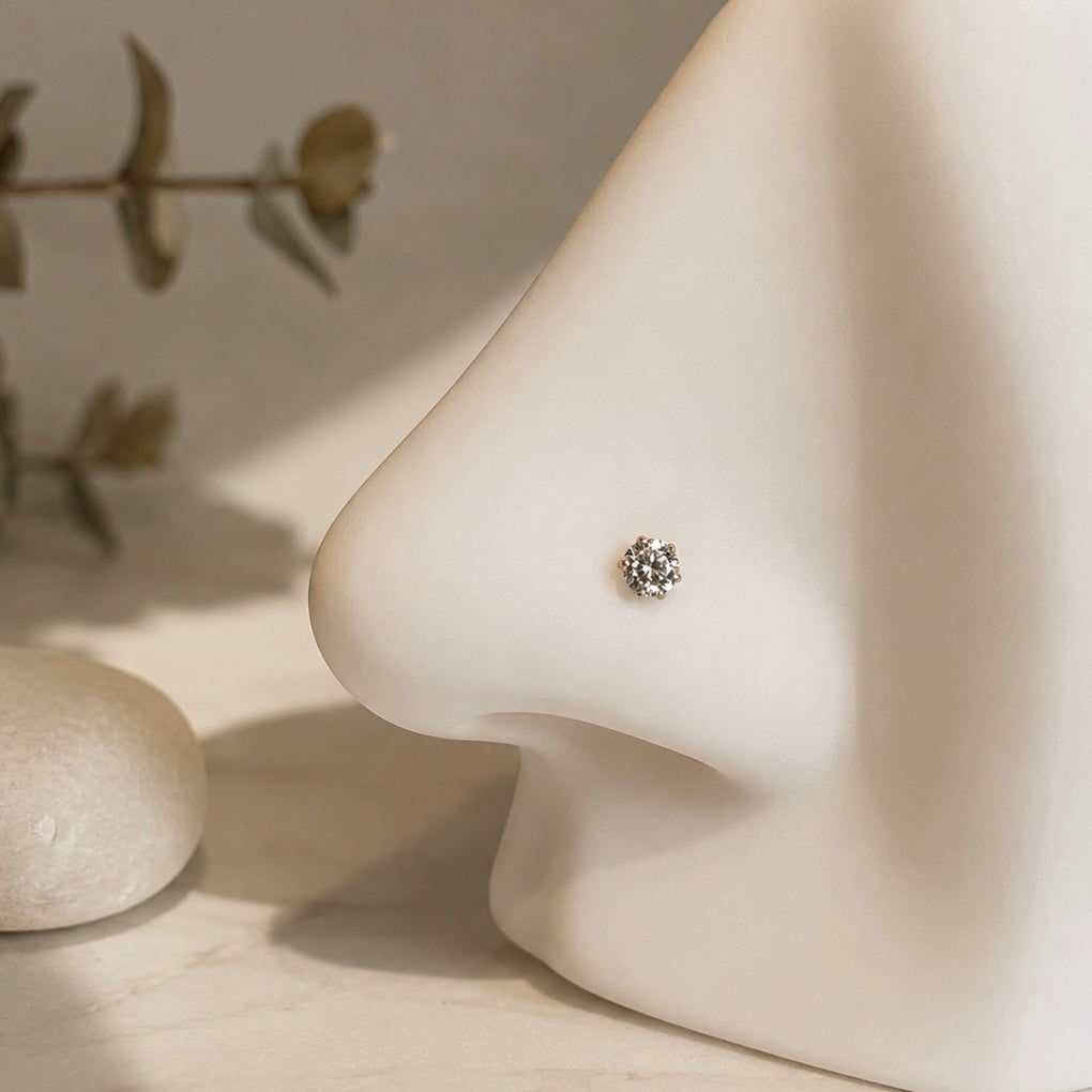Classic 18ct Gold Stud | 3mm