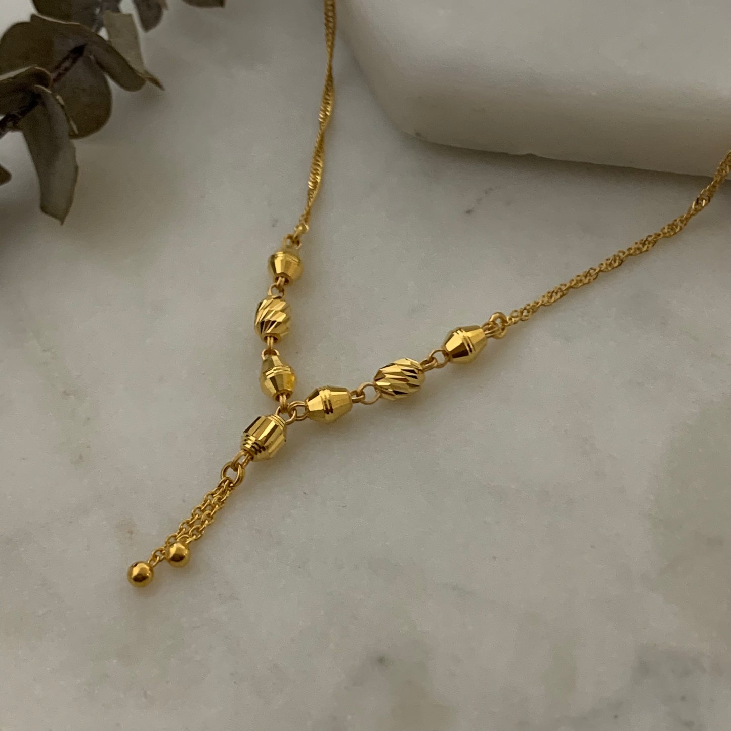 22ct Gold Short Mala Chain