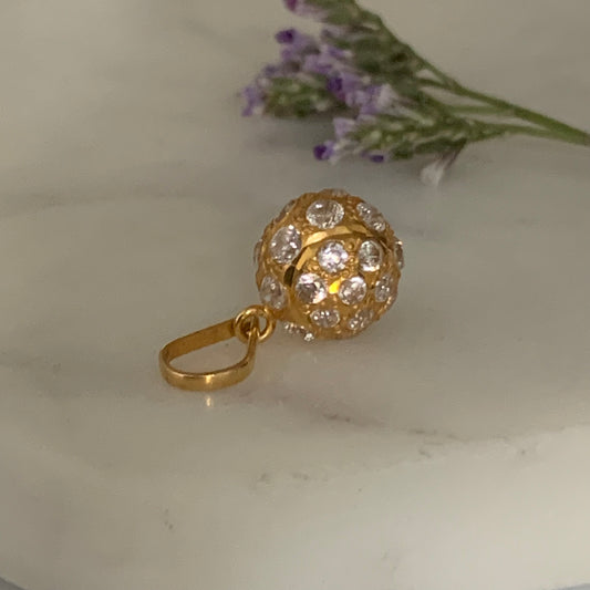 18ct Gold Sphere Pendant | 9mm