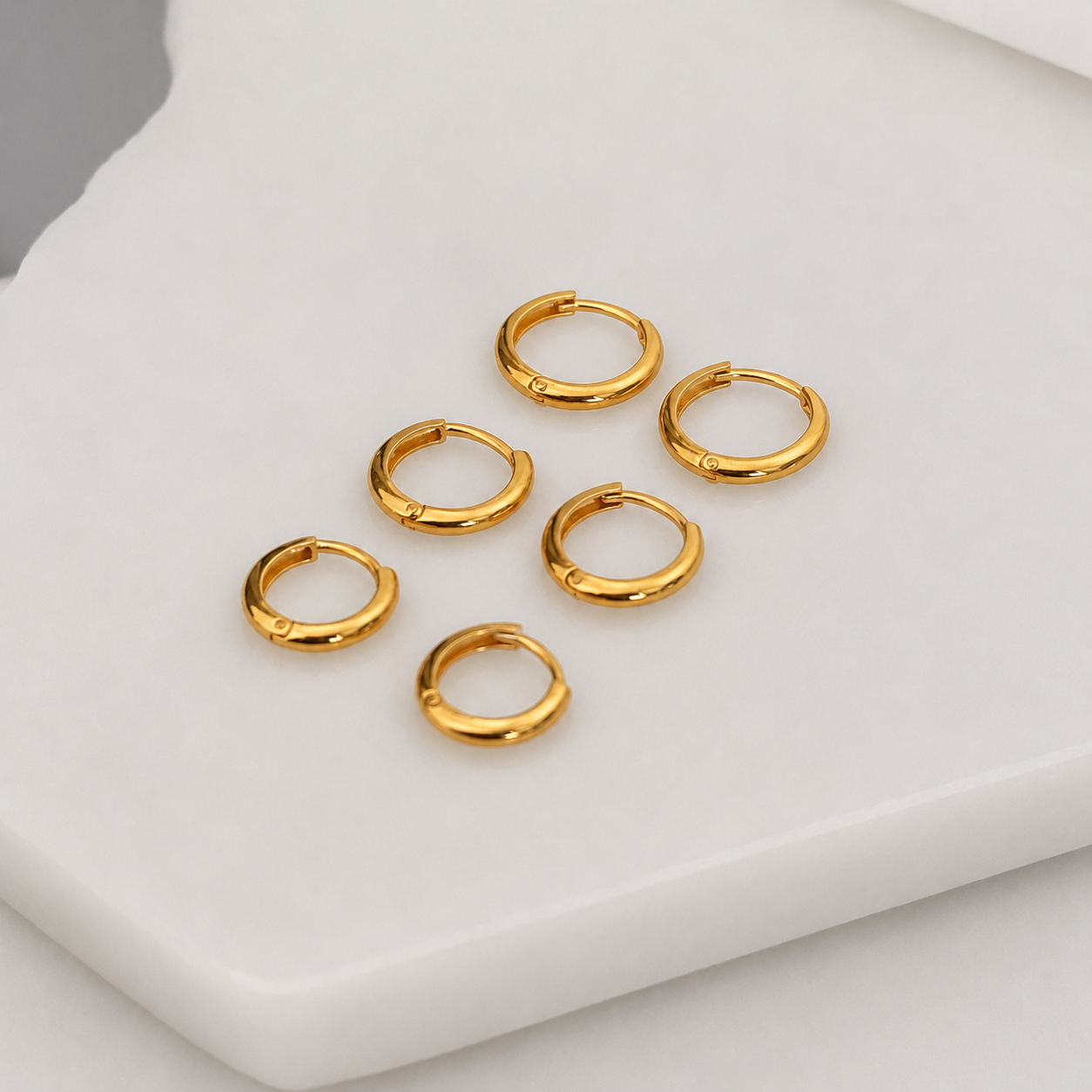 Oxford - 18ct gold classic hoops