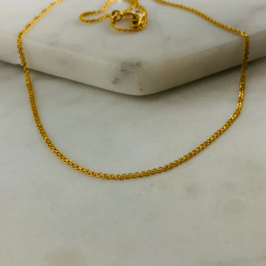 22ct Gold chain | 15.8 inches