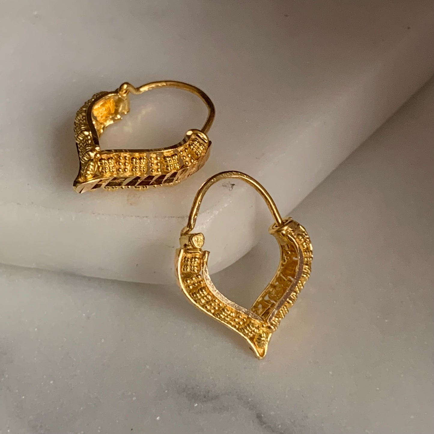 22ct Gold Small Bespoke Earrings