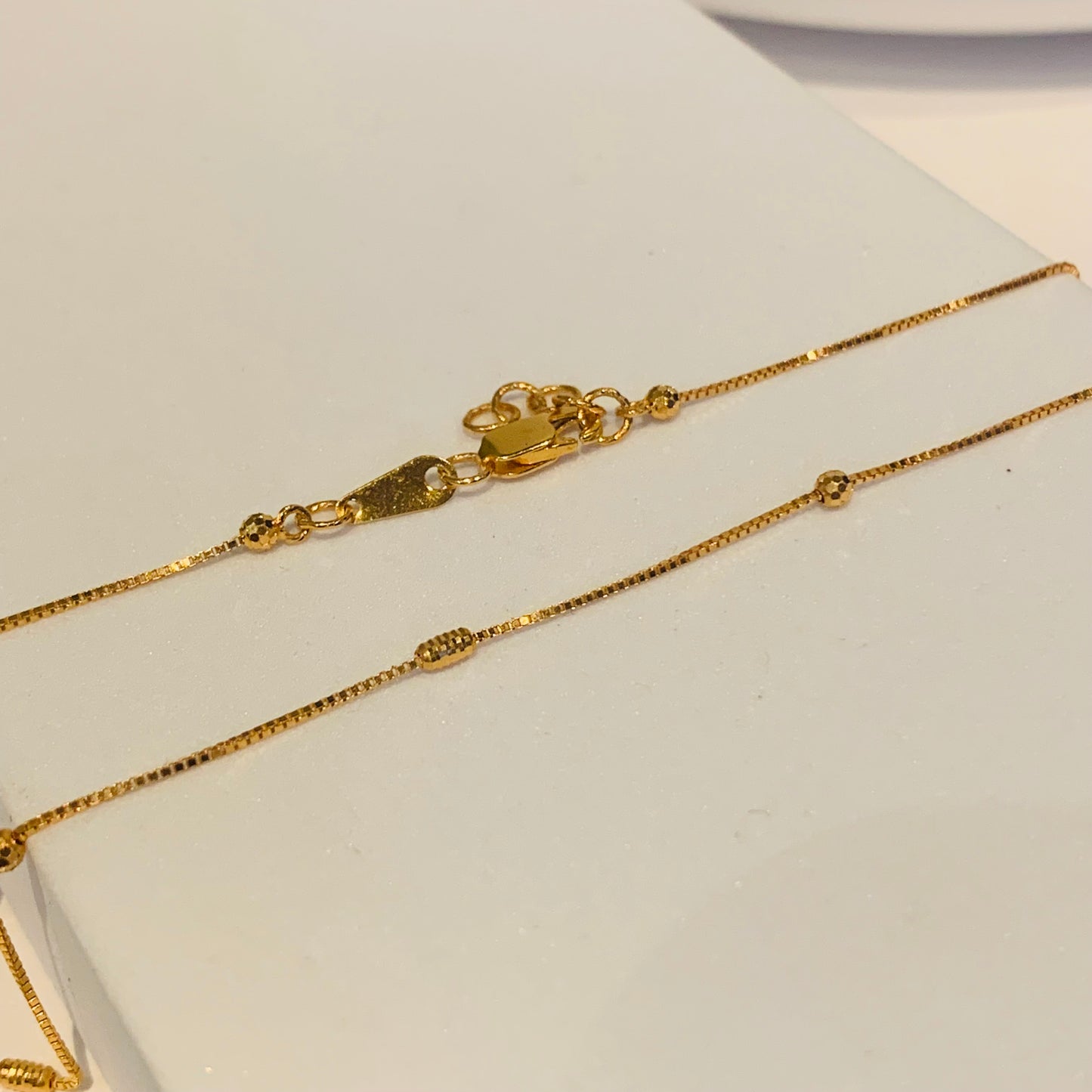 22ct Gold Beaded Chain