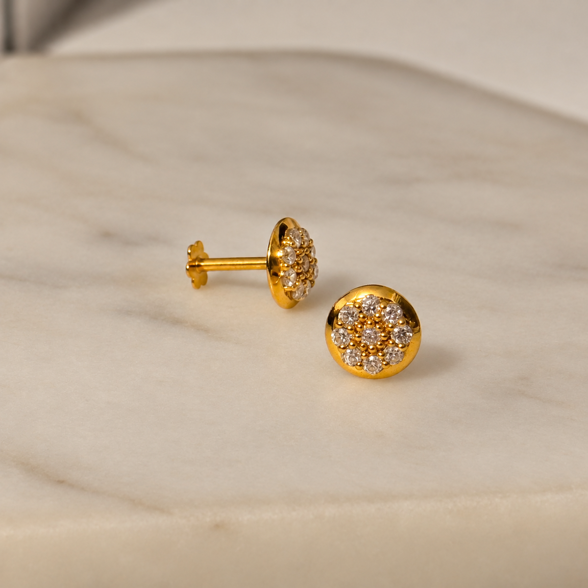 Autumnal | Floré (18ct) 7mm stud pair