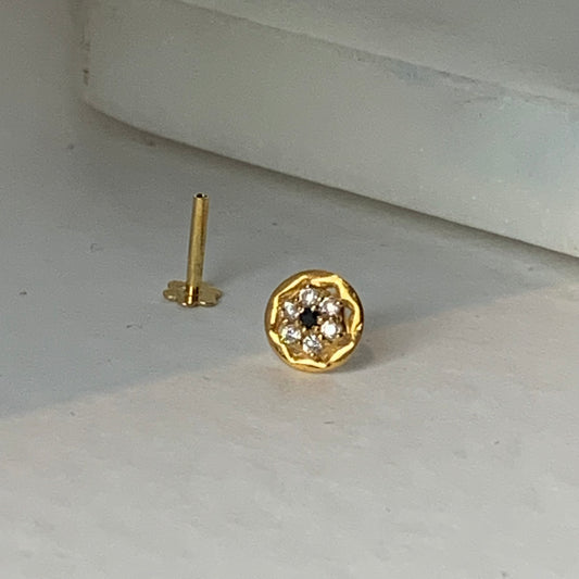 18ct Gold Stud | 6mm