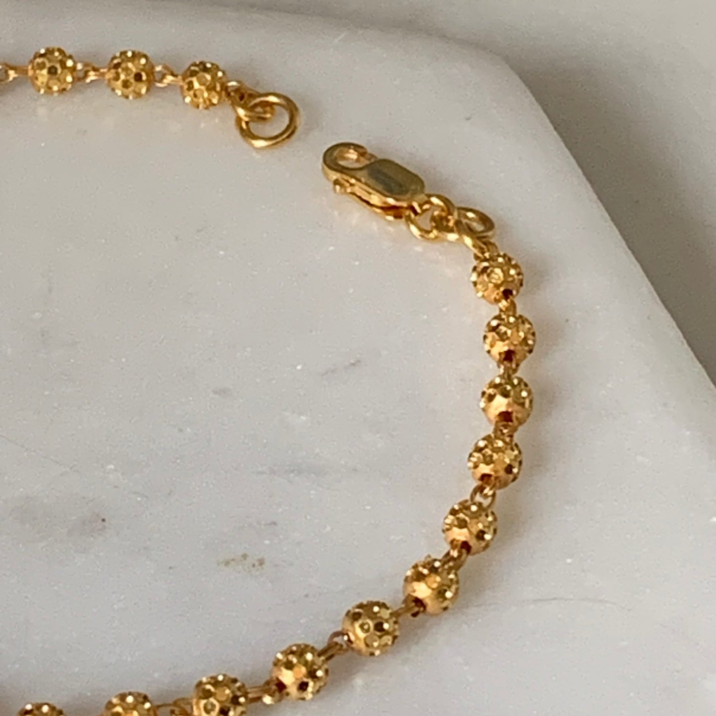 22ct Gold Beaded Bracelet