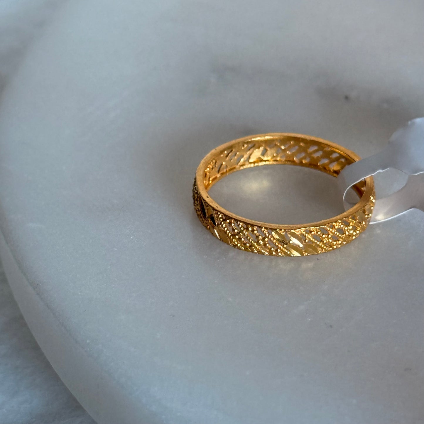 Filigree | 22ct gold ring, size Q