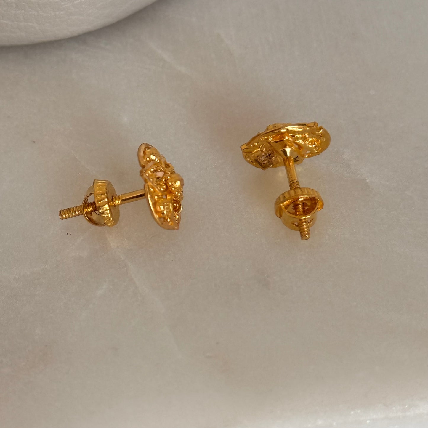 Jaipur - 22ct Gold Stud Pair | 10mm