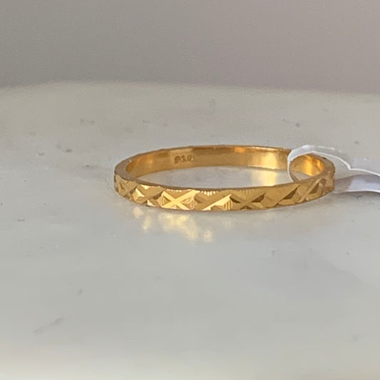 22ct Gold Band Ring | M