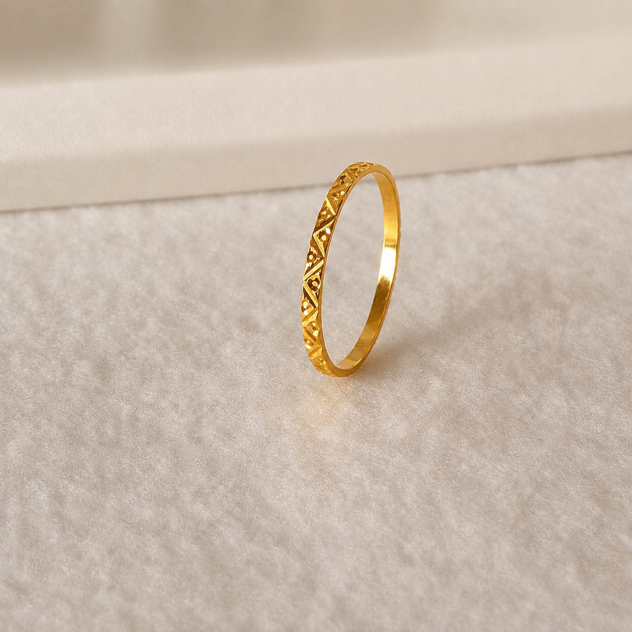 Heritage | 18ct gold band, size M 1/2