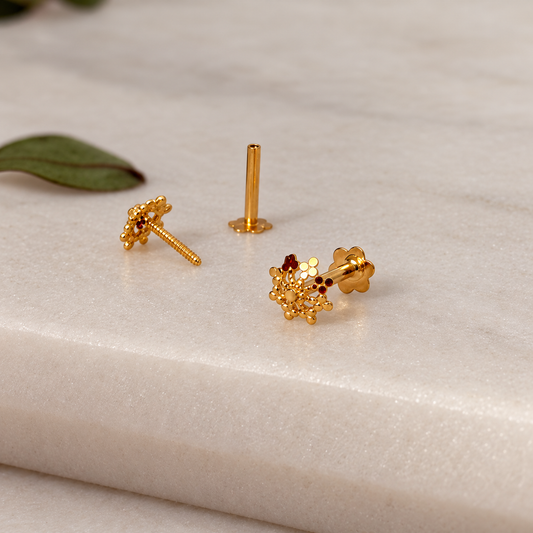 Stellar | 18ct Instricate studs