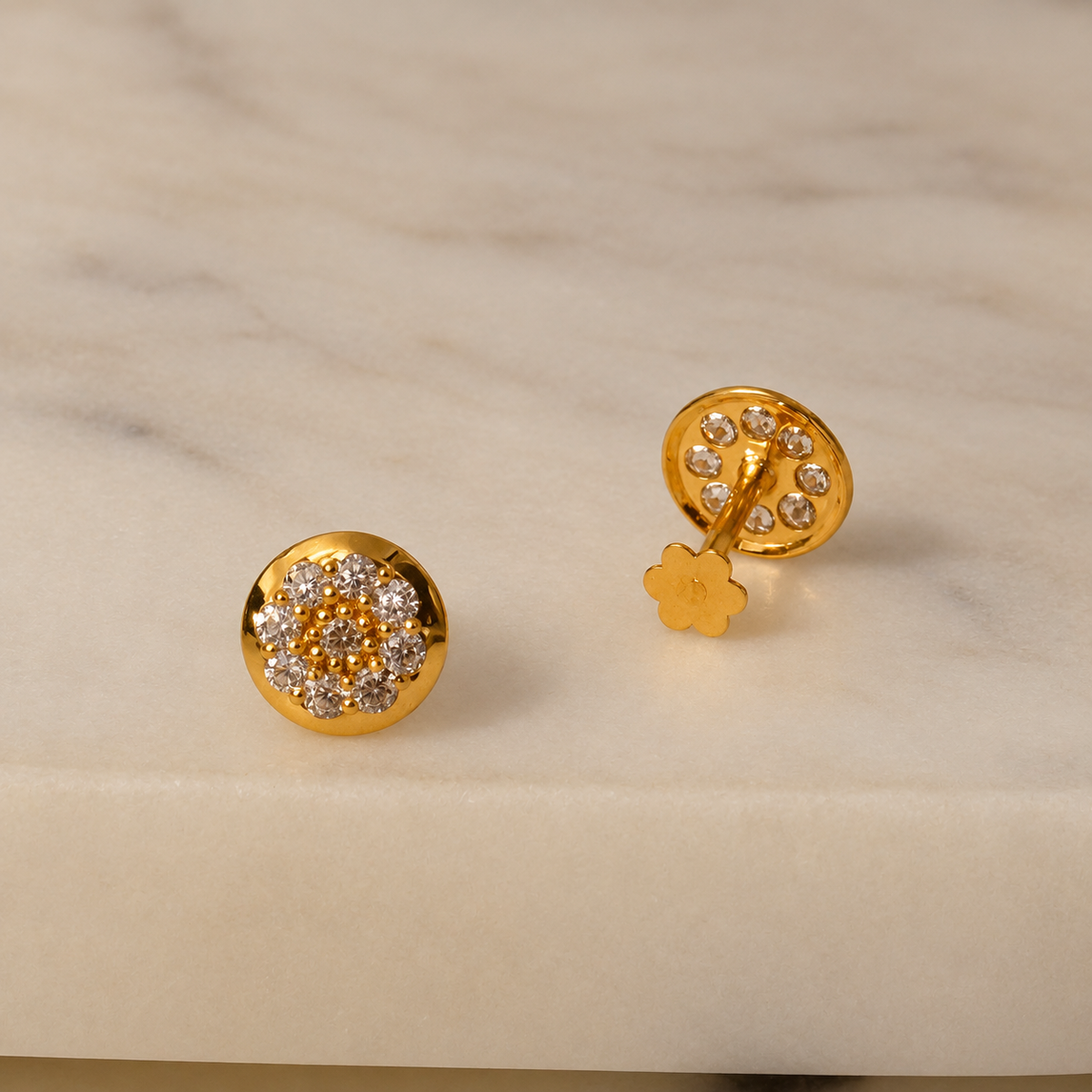 Autumnal | Floré (18ct) 7mm stud pair