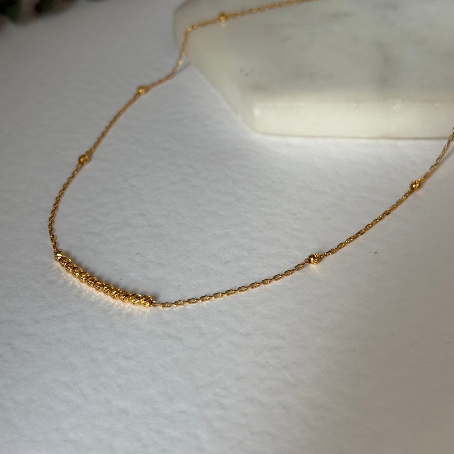 22ct gold dainty necklace