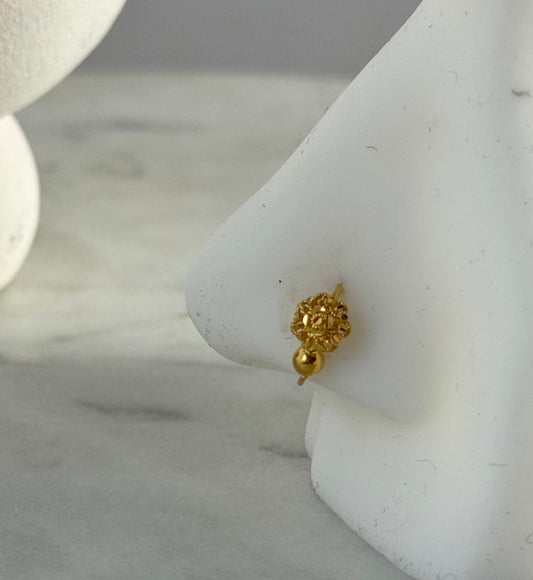 Nura - 18ct gold hoop