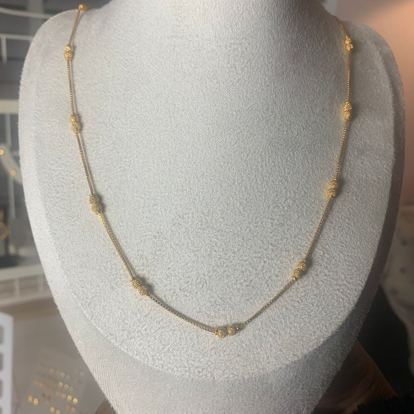 22ct Gold Beaded Mala | 20.7 inches