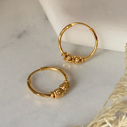 22 carat gold earrings