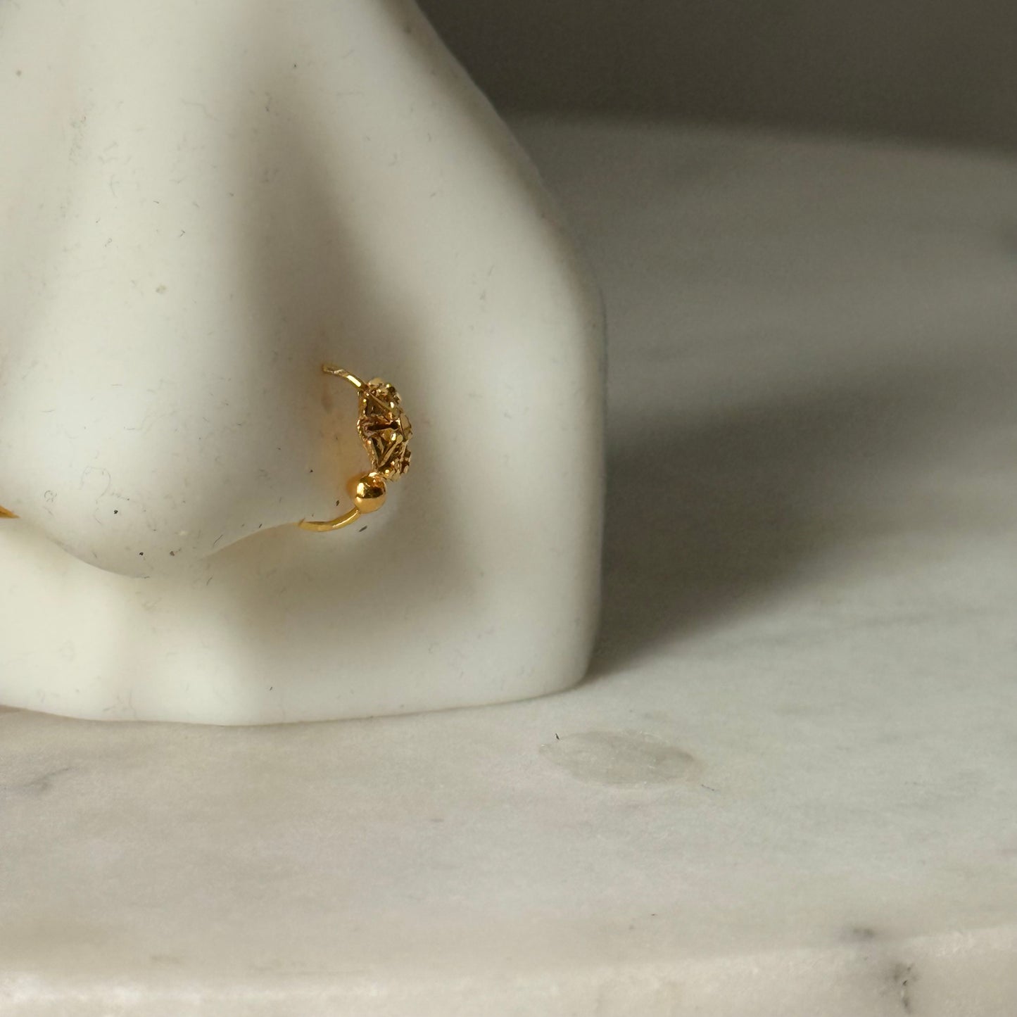 14ct intricate hoop | 9mm