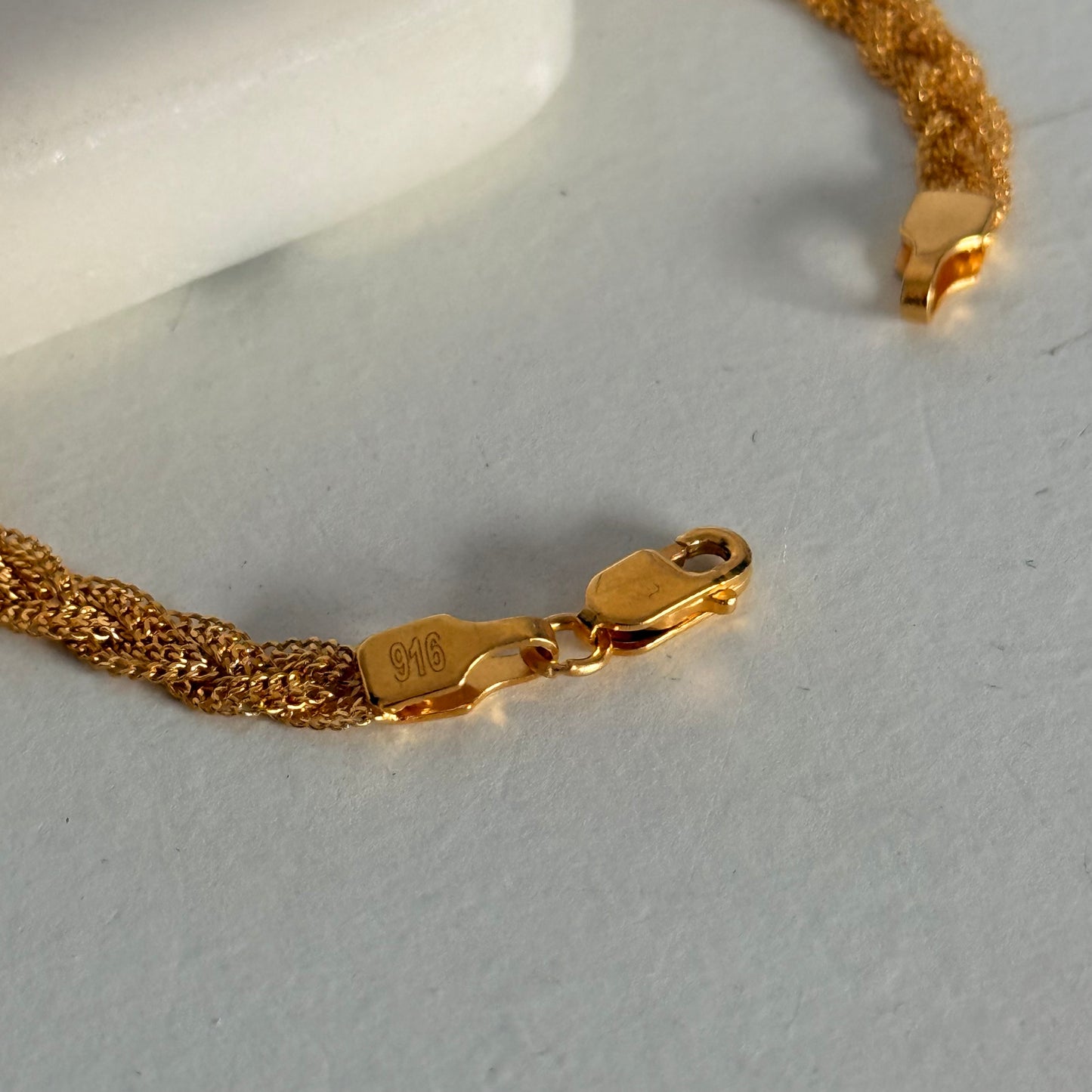 Classic Braid | 22ct gold bracelet
