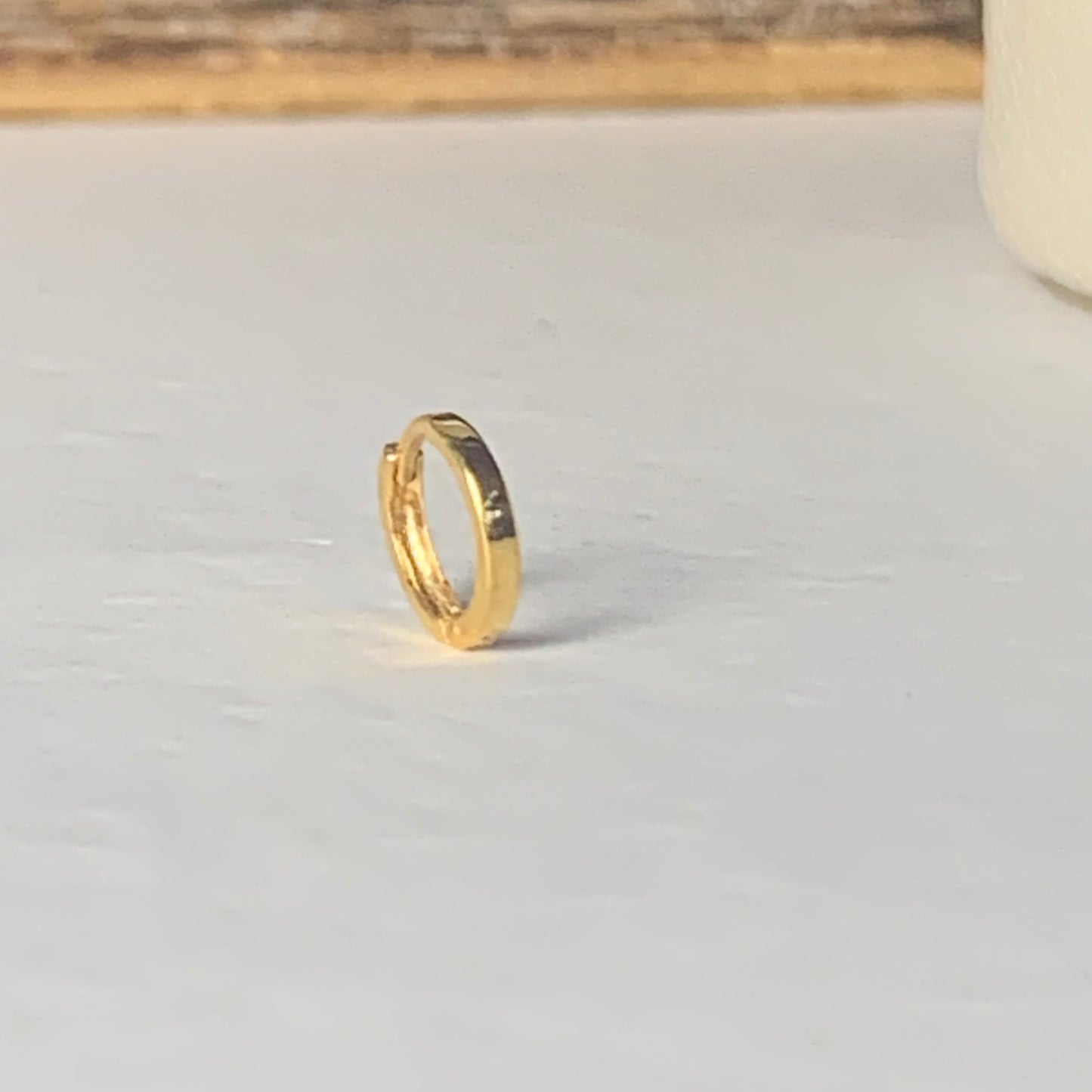 18ct Gold Single Hoop | 6mm