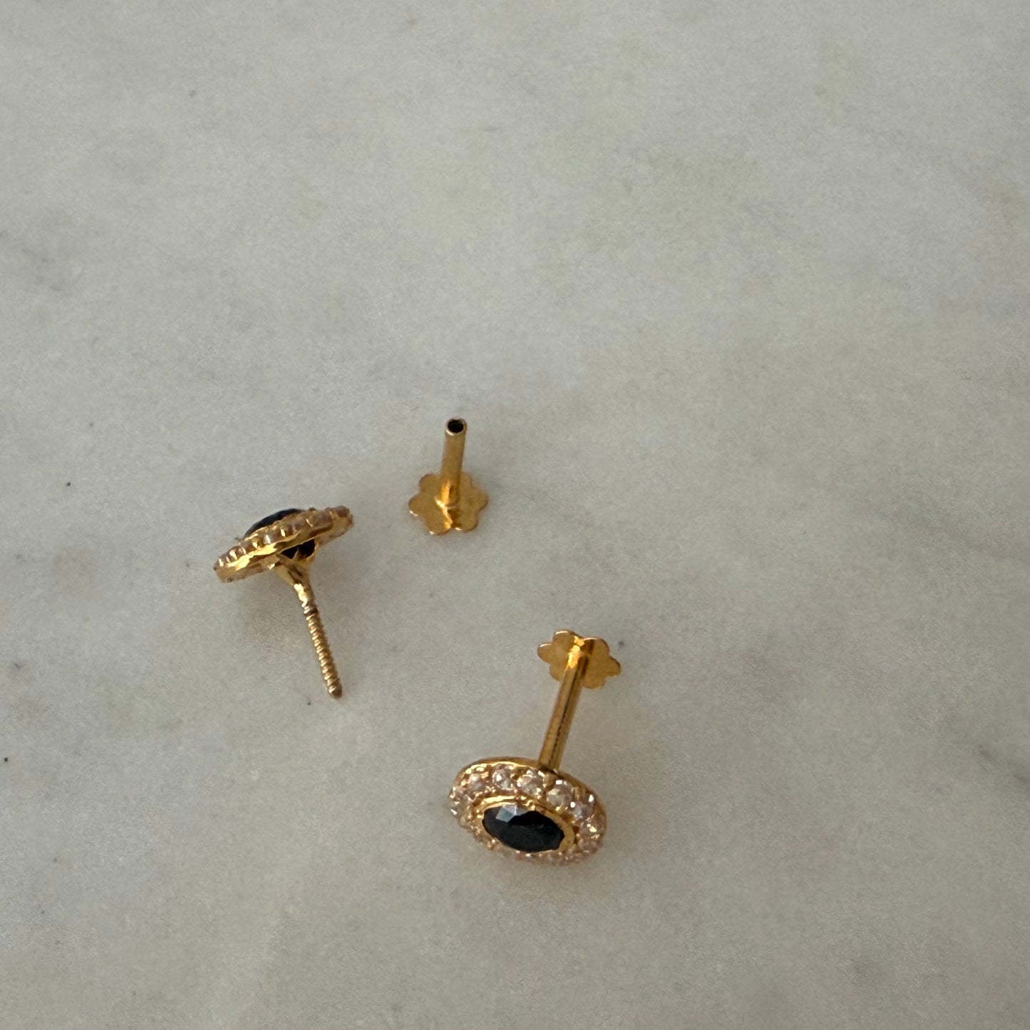 14ct Gold Stud Pair | 7mm