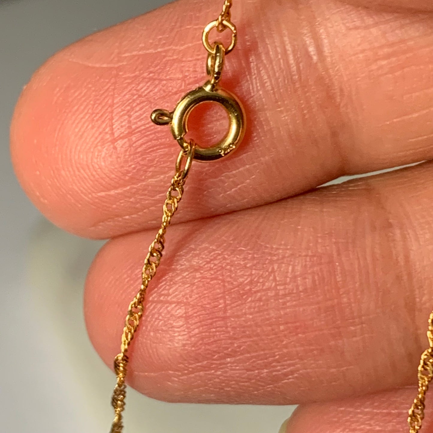22ct Gold Dainty Chain | 16 inches
