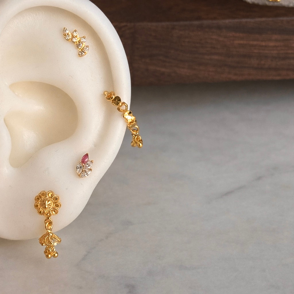 Prim, 18ct Gold Stud | small