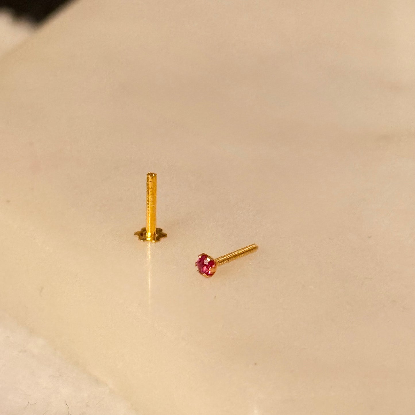 14ct tiny stud