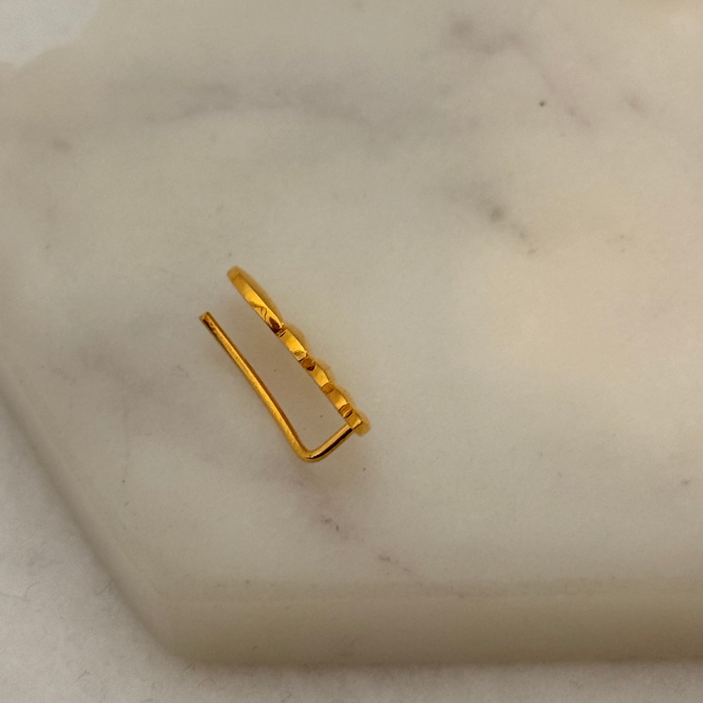 Autumnal | Leaf Climber Stud, 18ct