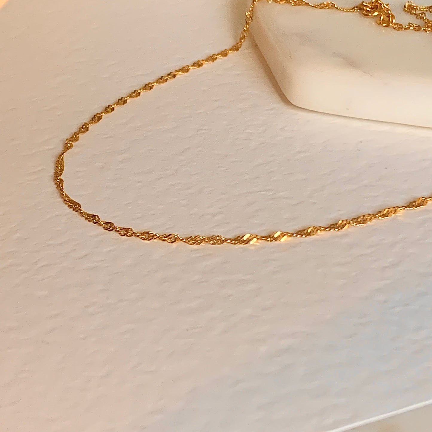 22ct Gold Ripple Chain | 20 inches