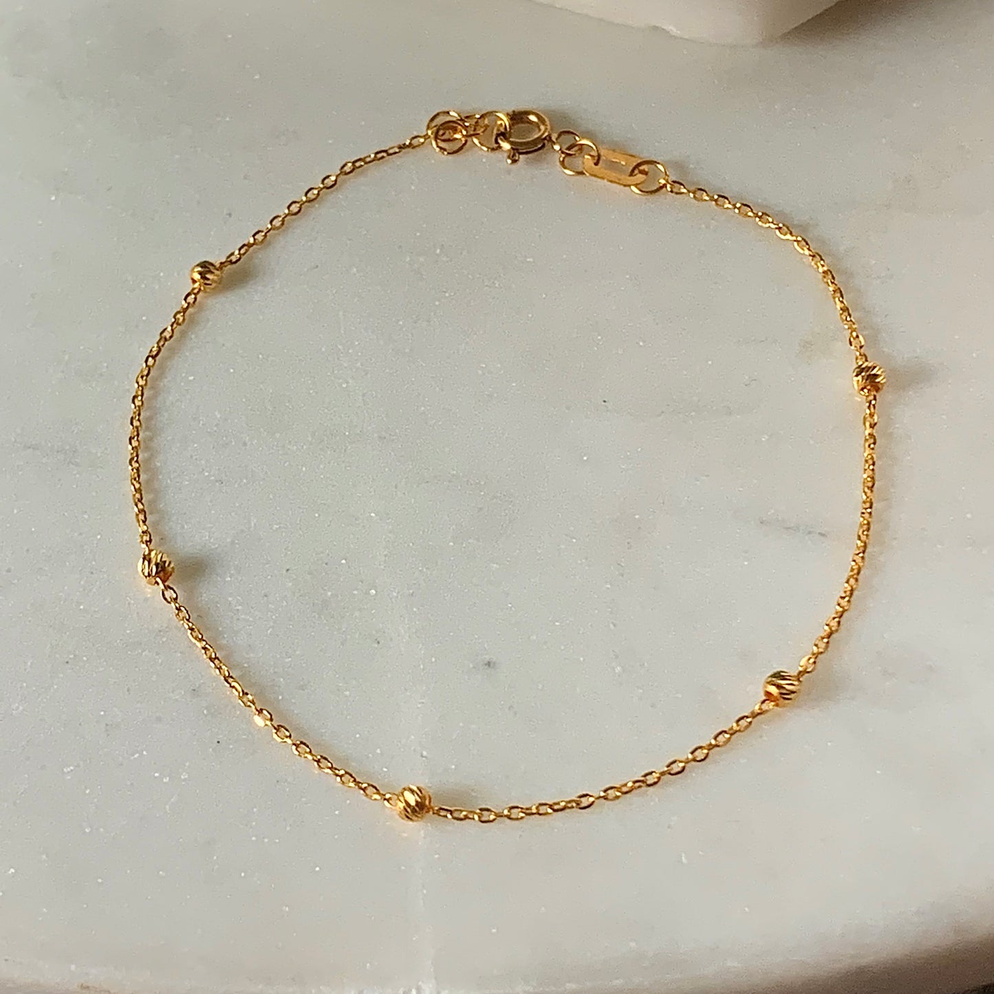 22ct Gold Dainty Bracelet | Small