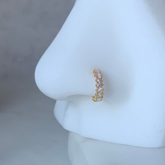 18ct gold single hoop | 6mm