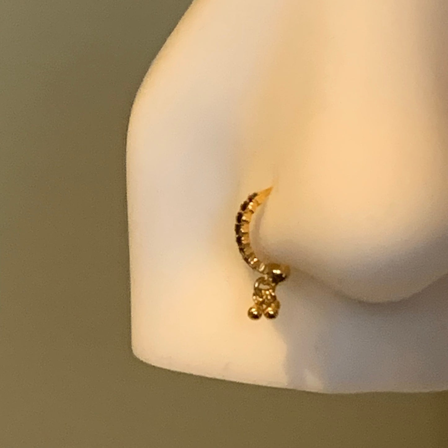 18ct Gold Nose Ring | 7mm