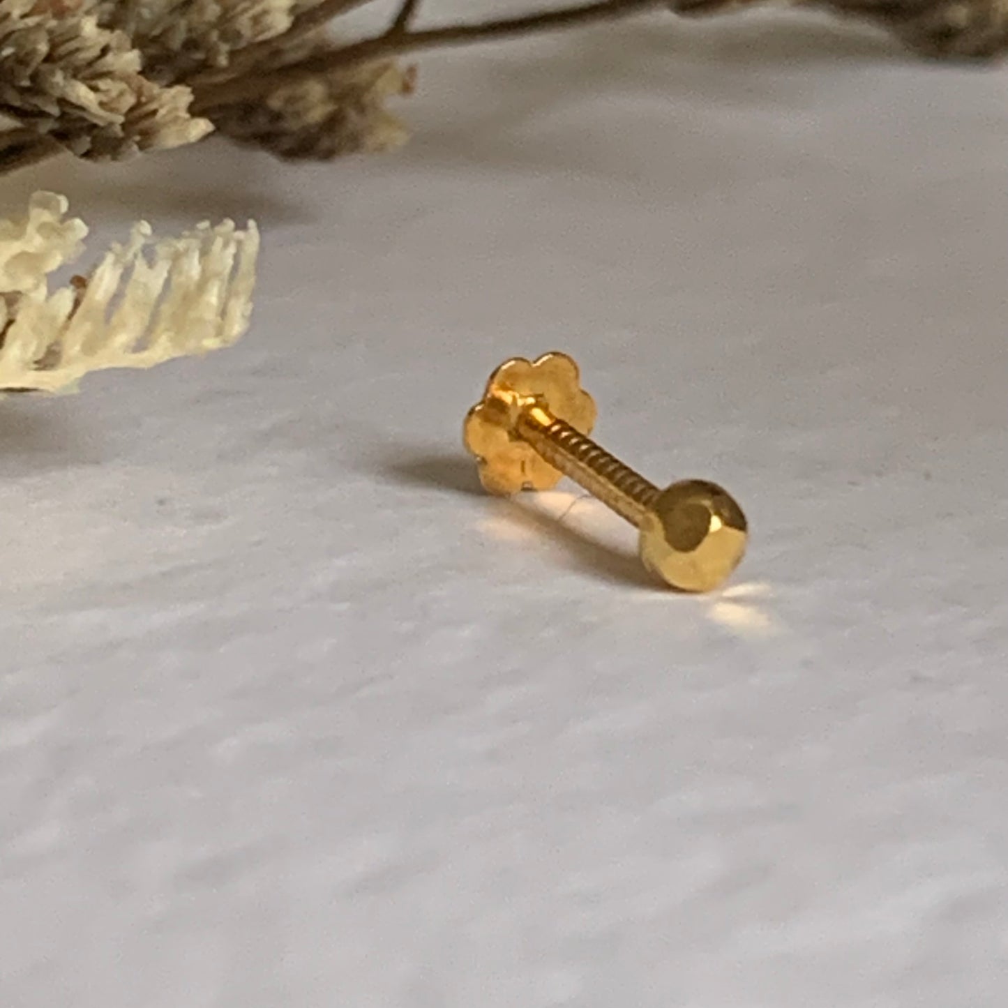 18ct Gold Nose Stud | 2mm