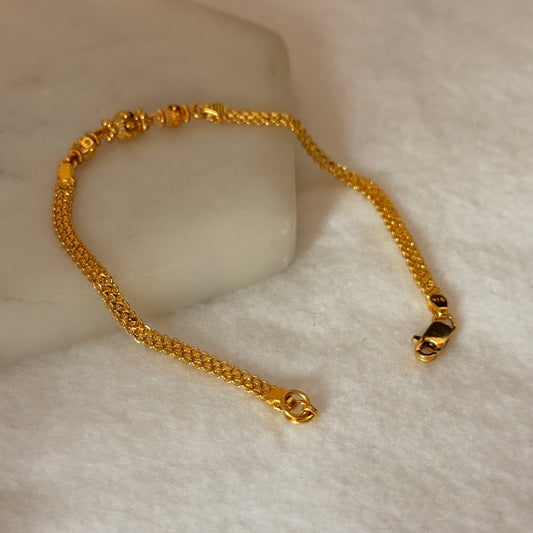 Lahore | 22ct gold classic bracelet