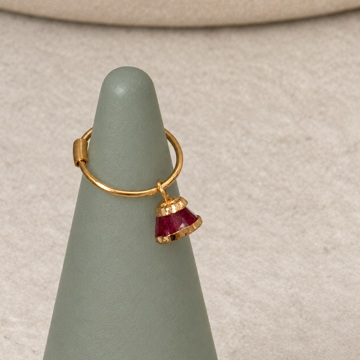 The Gulabi Jhumka Hoop | 9mm