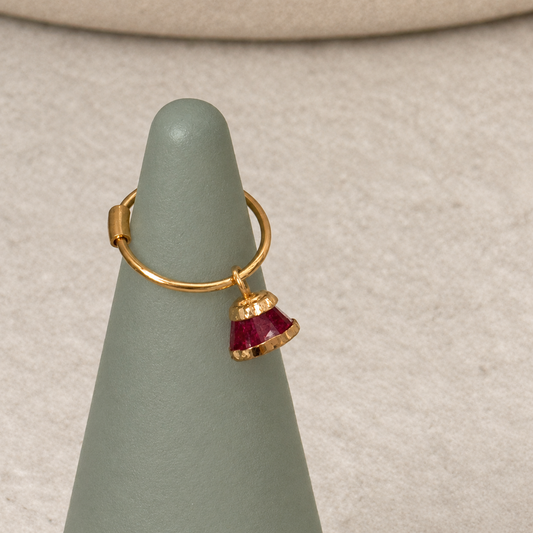 The Gulabi Jhumka Hoop | 9mm