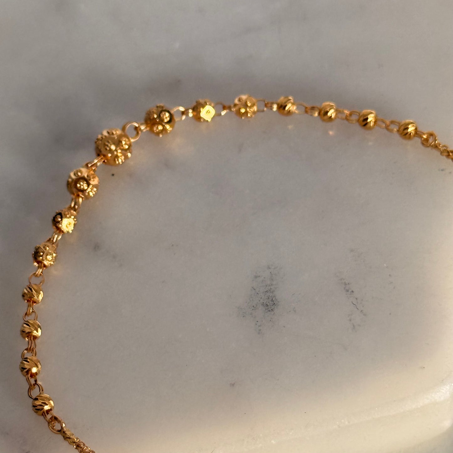 Esme, 22ct gold bracelet | 7.4 inches