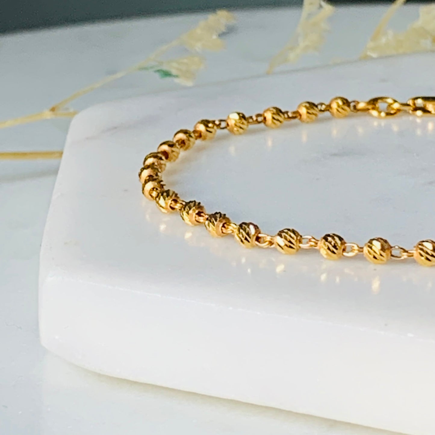 22ct Gold Beaded Bracelet