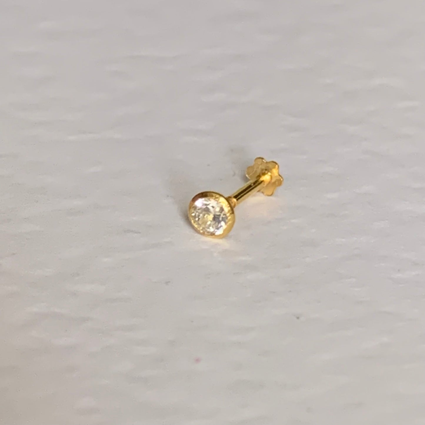 18ct Gold Single Stud | 3.5mm