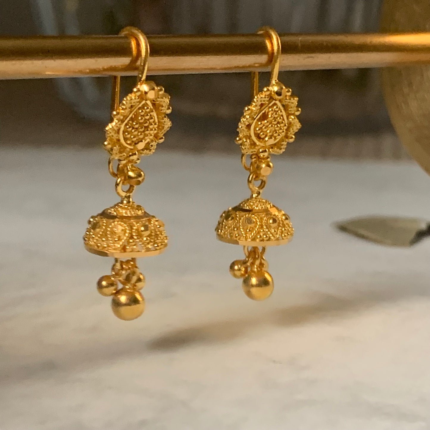 22ct Gold Jumka Earrings (small)