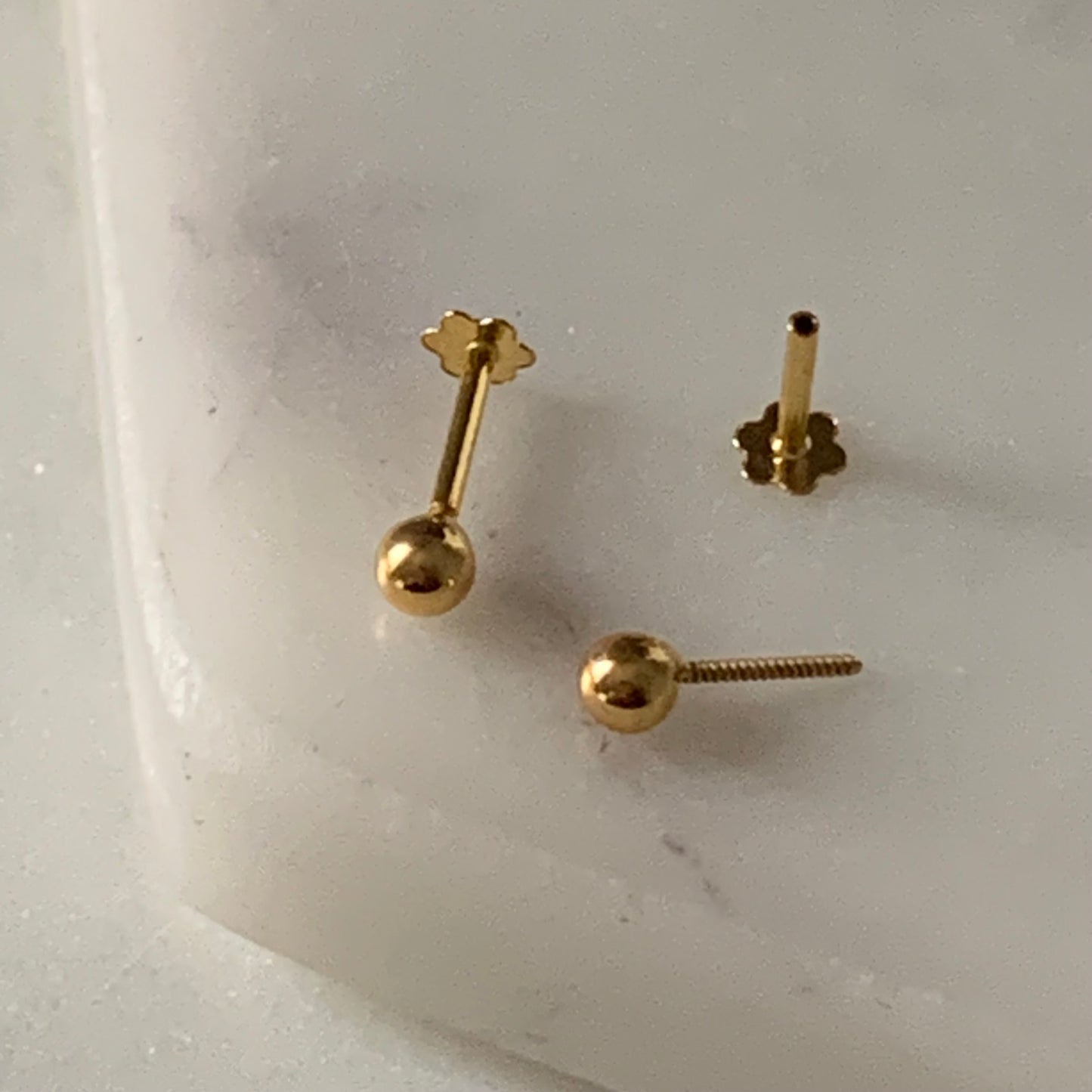 18ct Gold Stud Pair | 3mm