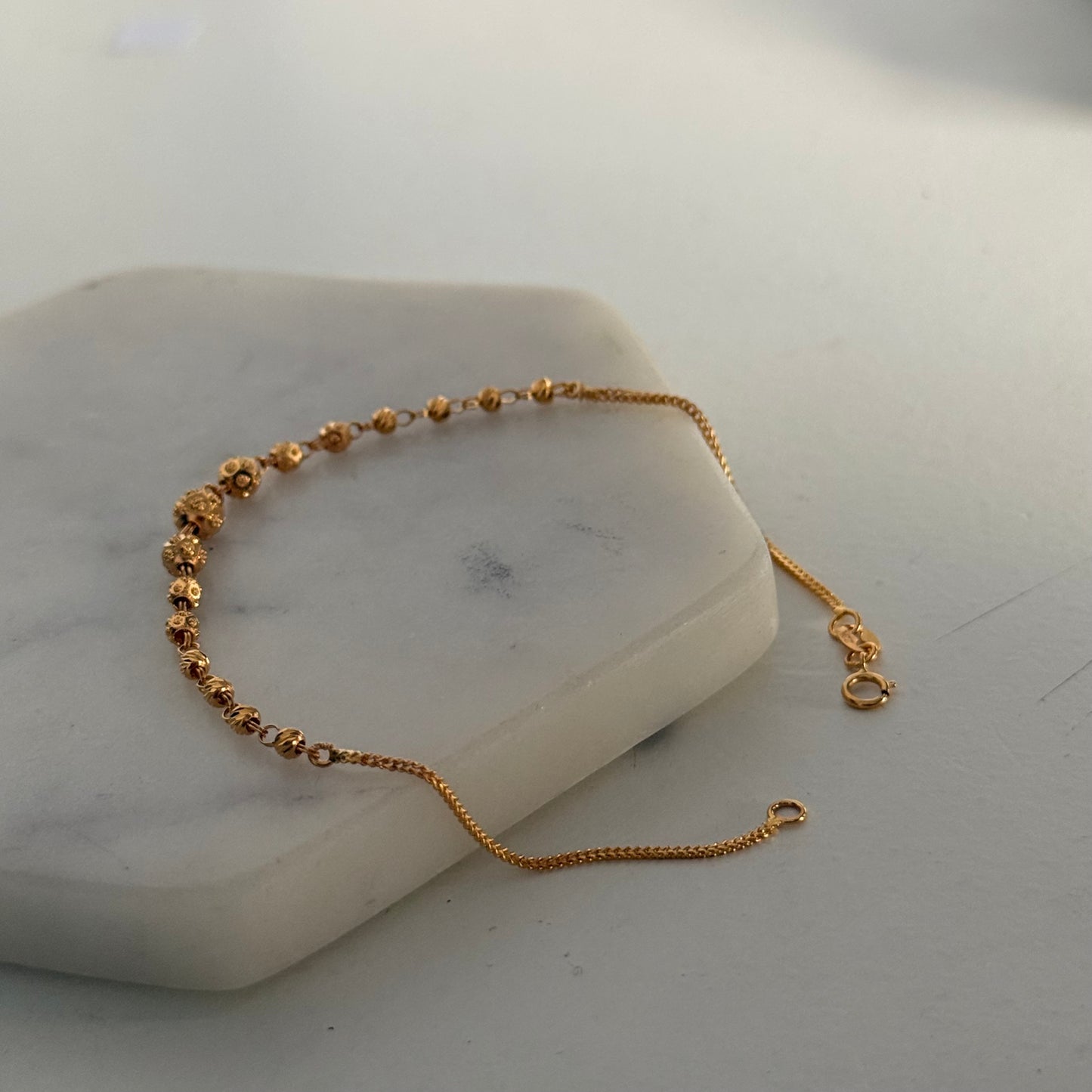 Esme, 22ct gold bracelet | 7.4 inches